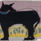 蒙托亚画中的黑狗