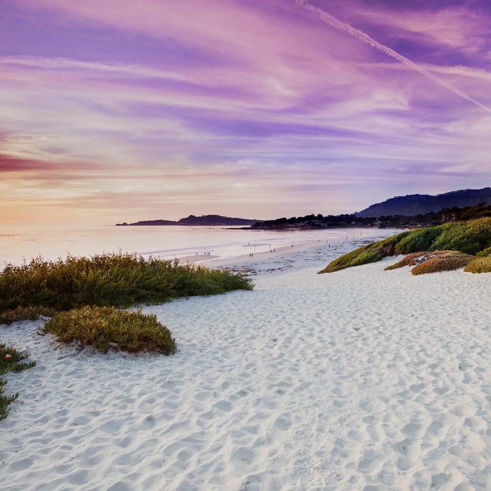 A white sand beach near Carmel, ca and about 3 hours from UC Davis